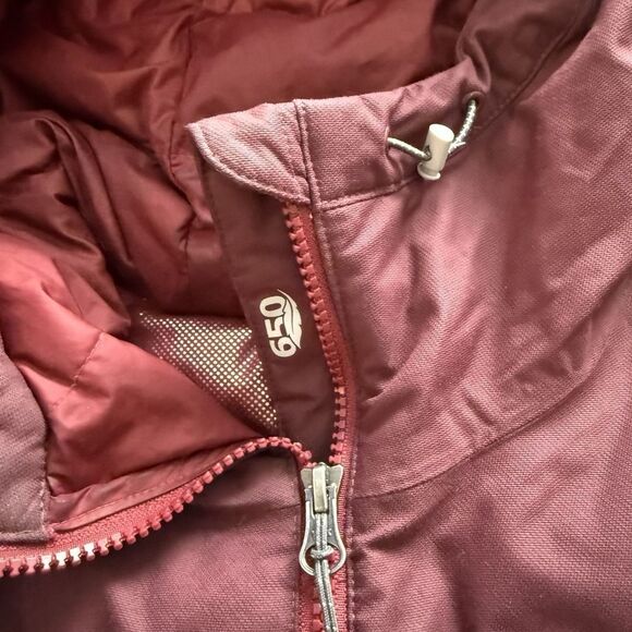 Columbia Womens Red Hooded Grand Trek II Down Jacket Size L Insulated - Picture 4 of 8